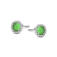 EUPHORIA øreringe grøn -  sterlingsølv | Spirit Icons