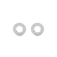 Sparkling circles sølv ørestik | Christina Watches